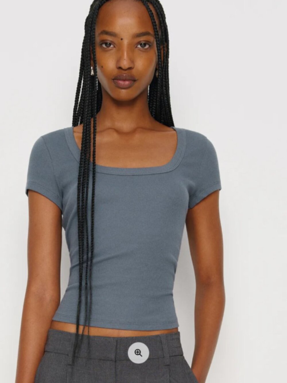 NWT Reformation Marnie Tee Grey - Size XL